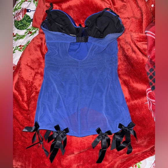 KISS ME DEADLY Merry Widow lingerie with garter straps Sz 36 DD - Picture 5 of 7